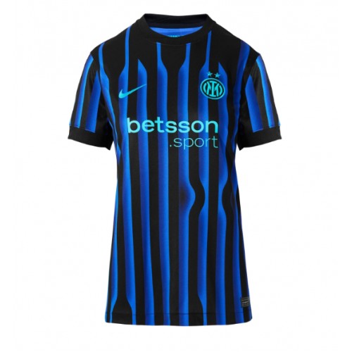 Inter Milan Alessandro Bastoni #95 Replika Hjemmebanetrøje Dame 2025-26 Kortærmet Inter Milan Alessandro Bastoni #95 Replika Hjemmebanetrøje Dame 2025-26 Kortærmet